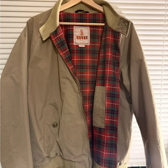 Men's Baracuta G9 Lightweight Tan Harrington Jacket Size 44R - Picture 4 of 4